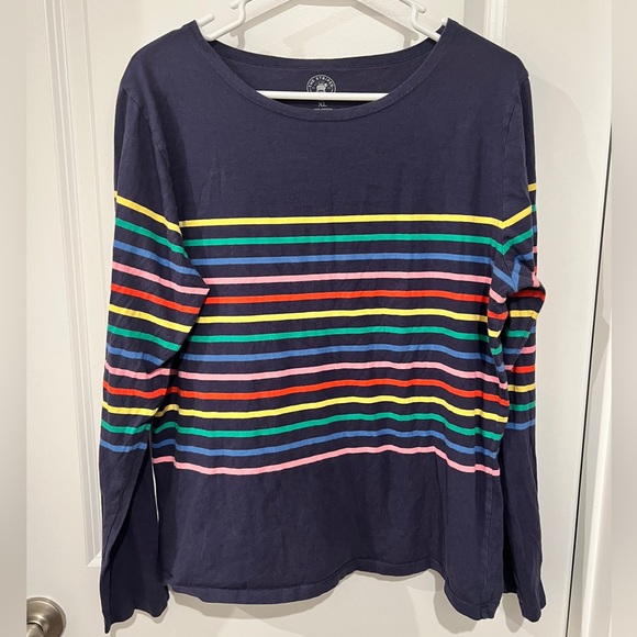 The Striped Sheep Rainbow/Navy Pablo Striped Shirt - Picture 1 of 7